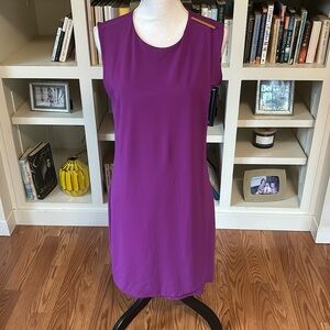 Ted Baker London Purple Sleeveless Layered Shift Dress Size Ted 3 (U.S. 8)